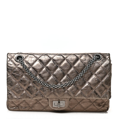 Chanel Metallic Aged Calfskin Quilted 2.55 Reissue 226 Flap Gold 1 of 9