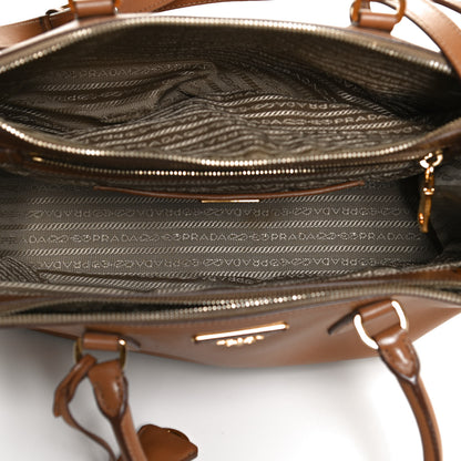 Prada Saffiano Medium Galleria Double Zip Tote Caramel 5 of 14