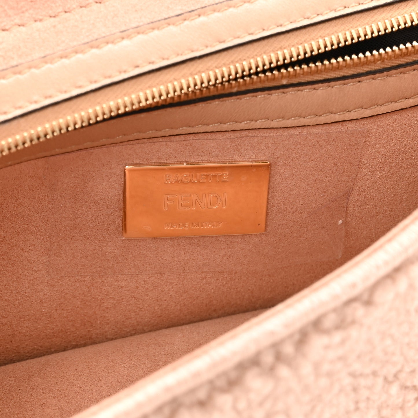 Shearling Nappa Multi Baguette Rosa Plaster