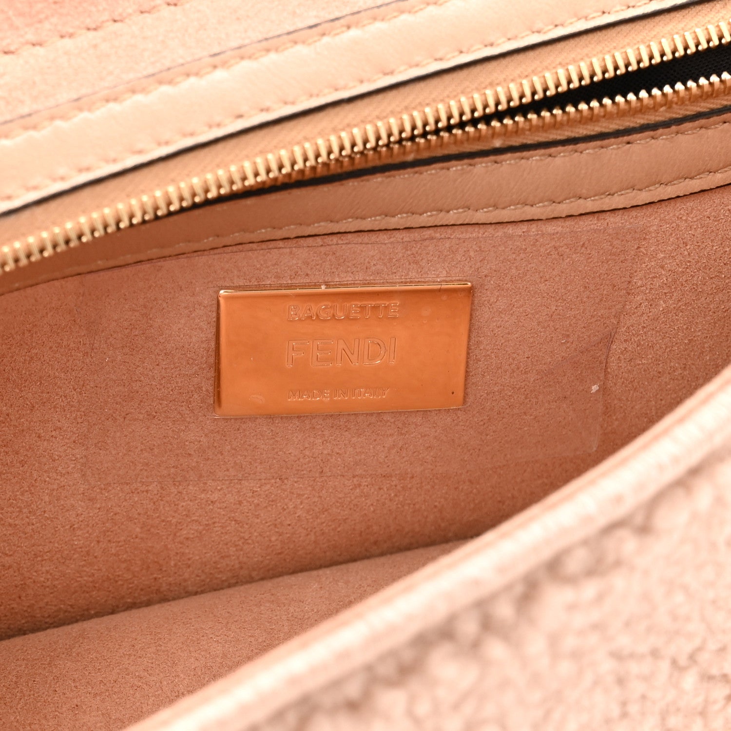 Fendi Shearling Nappa Multi Baguette Rosa Plaster 6 of 10