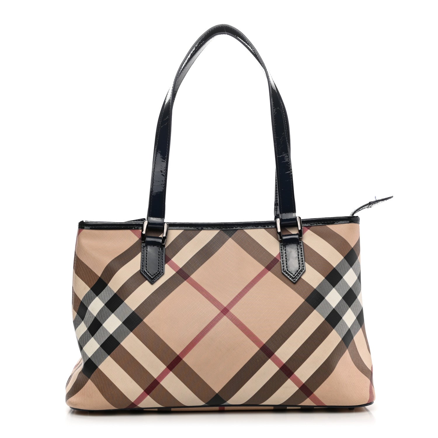 Burberry Nova Check Small Nickie Tote Blue 1 of 13