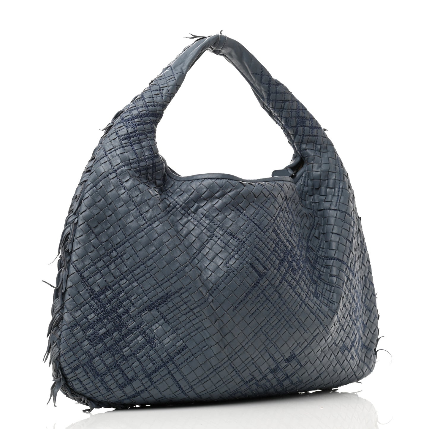 Nappa Intrecciato Fuzzy Maxi Veneta Hobo Krim