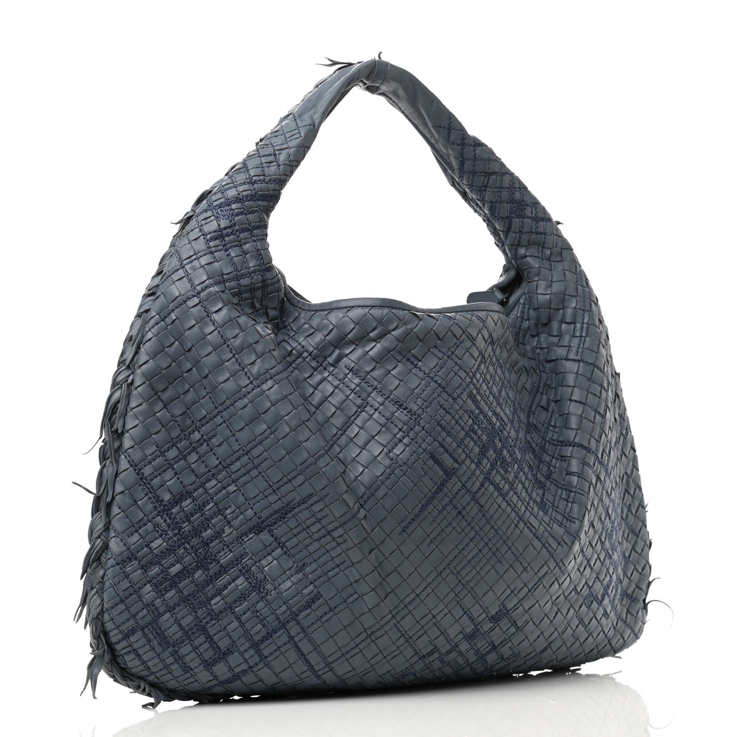 Bottega Veneta Nappa Intrecciato Fuzzy Maxi Veneta Hobo Krim 3 of 15