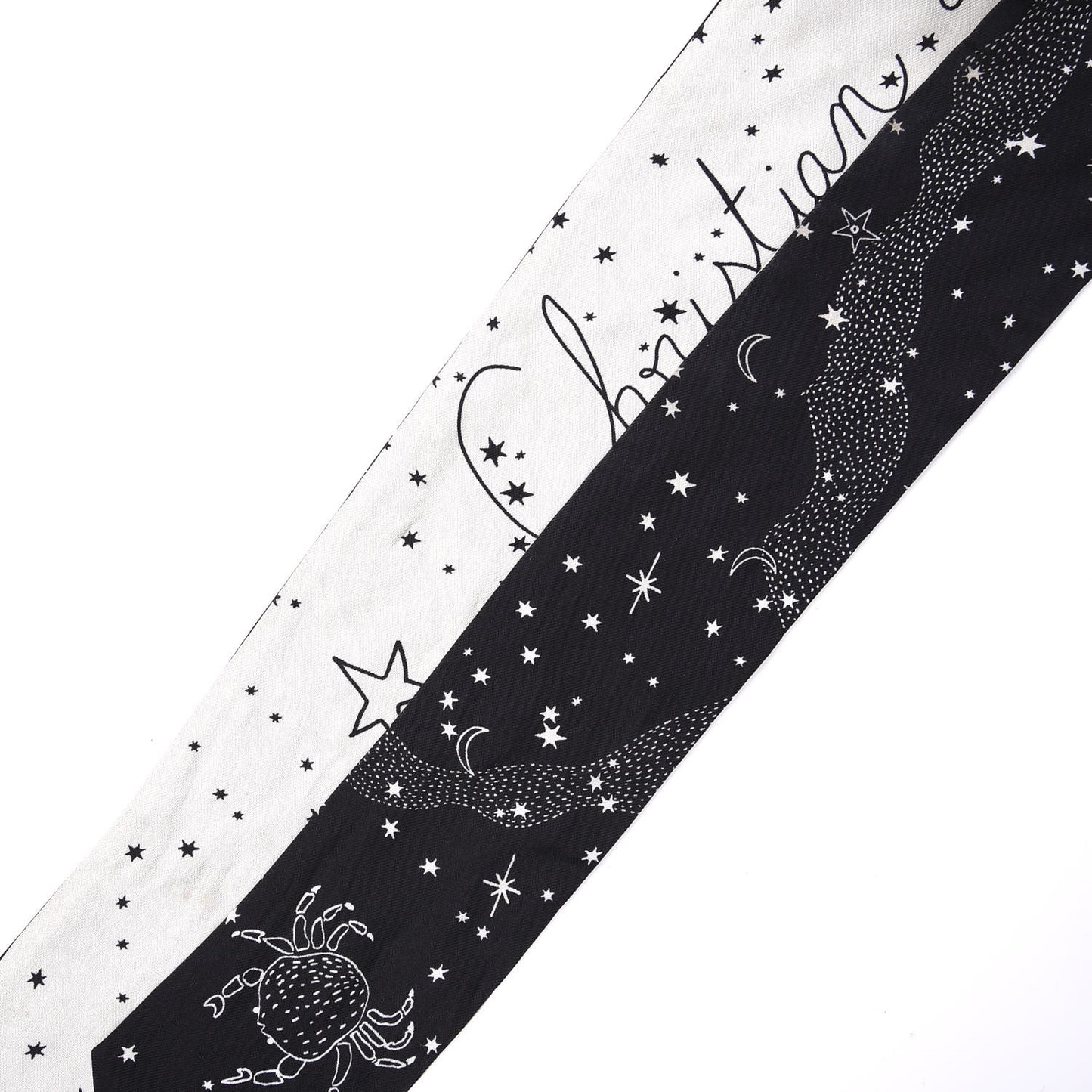 Silk Zodiac Cancer Mitzah Scarf Black