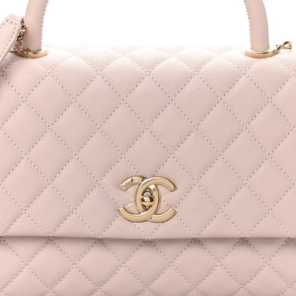 Chanel Caviar Quilted Small Coco Handle Flap Lilas Lilac 8 of 11