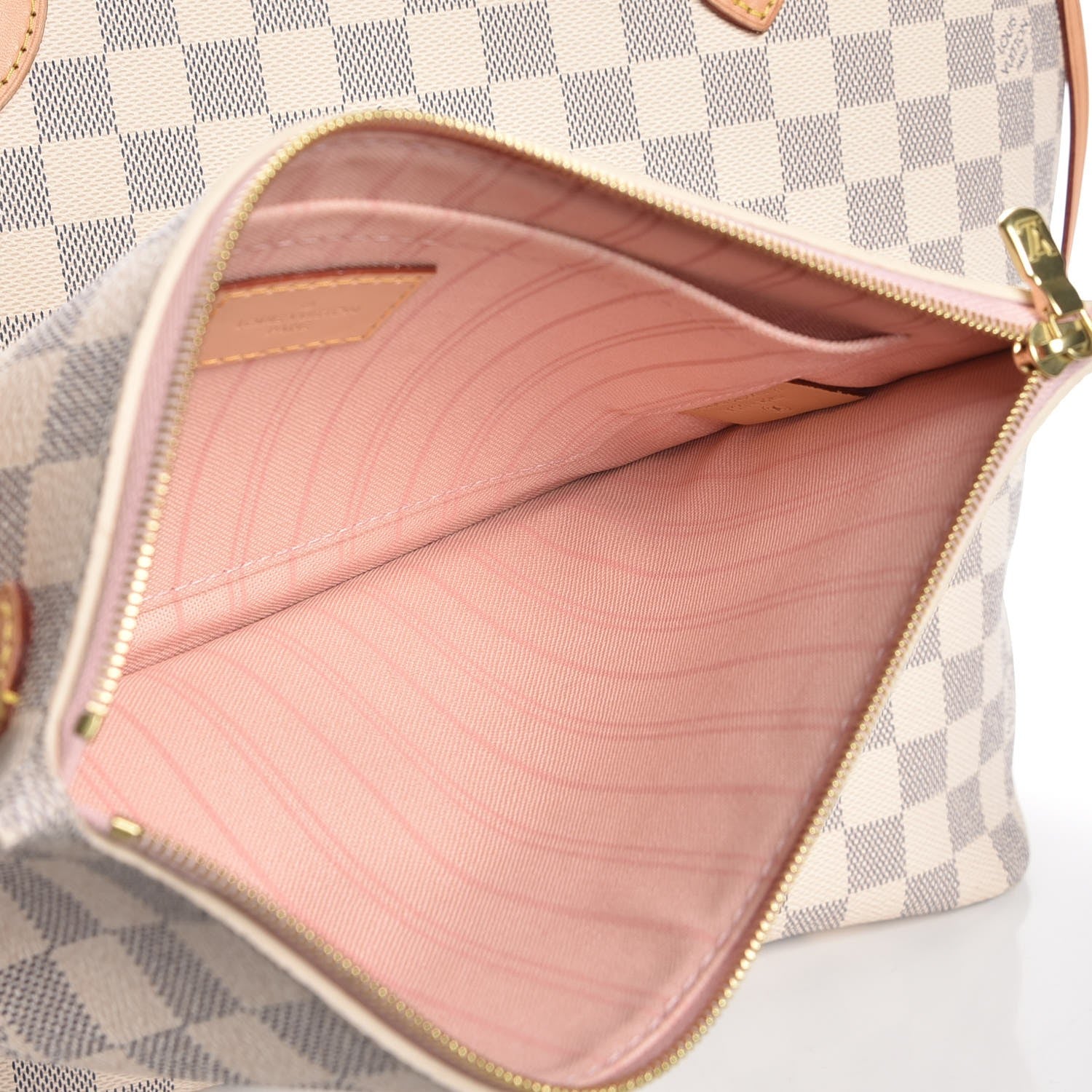 Louis Vuitton Damier Azur Neo Neverfull MM Rose Ballerine 9 of 9