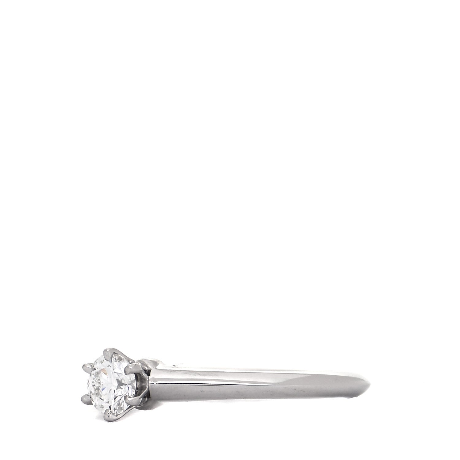 Tiffany Platinum Diamond .28ct Solitaire Engagement Ring 49 5 4 of 8