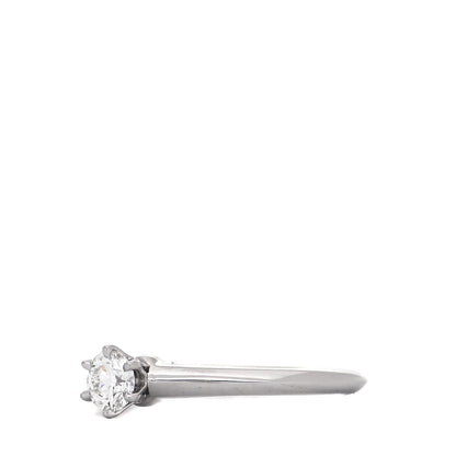 Tiffany Platinum Diamond .28ct Solitaire Engagement Ring 49 5 4 of 8