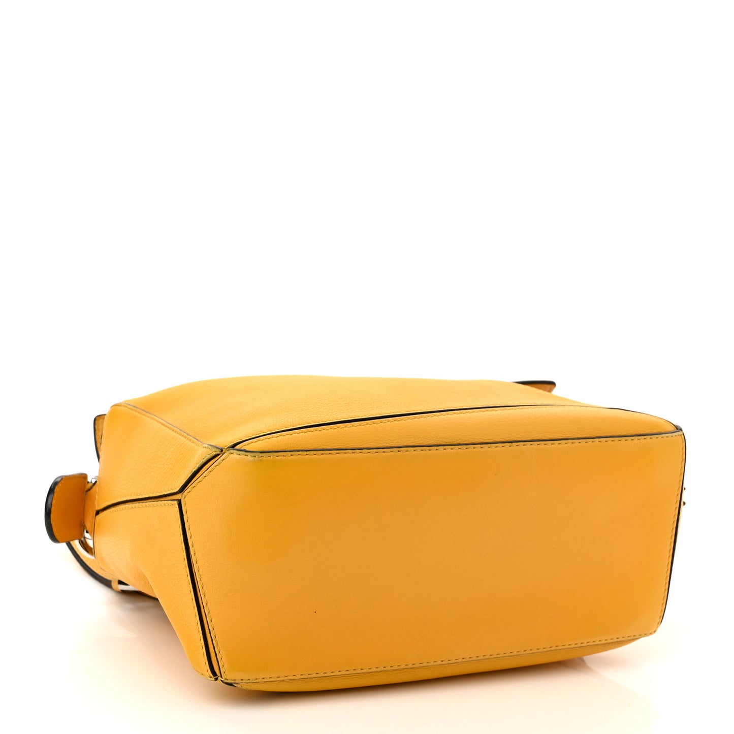 Grained Calfskin Small Puzzle Bag Yellow