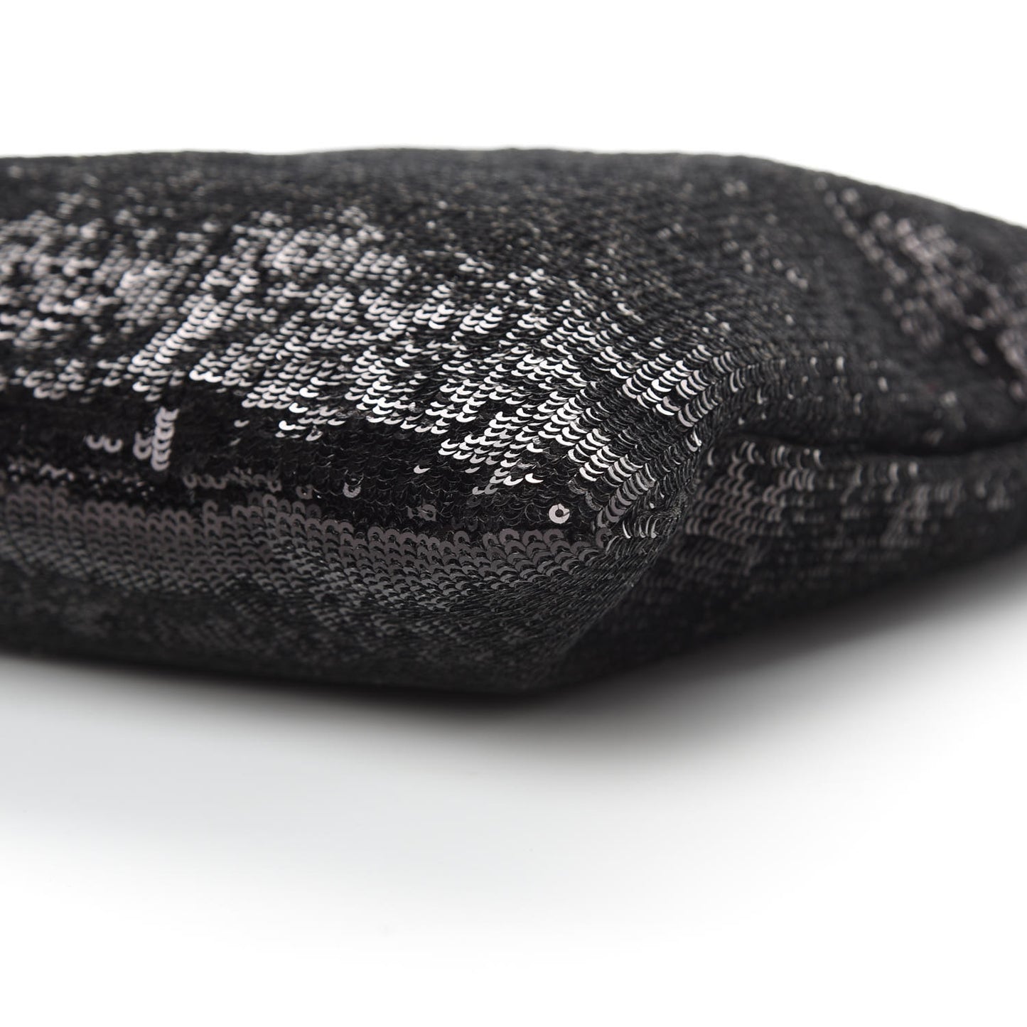 Paillettes Sequin Chain Shopping Bag Black