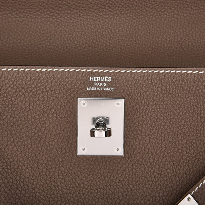 Hermes Togo Kelly Retourne 28 Etoupe 7 of 36