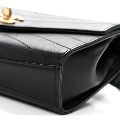 Chanel Calfskin Chevron Stitched Coco Waist Bag Black 10 of 10