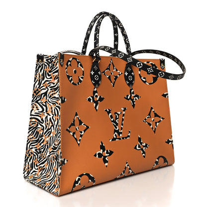Louis Vuitton Monogram Giant Jungle Onthego GM Ivory 3 of 13