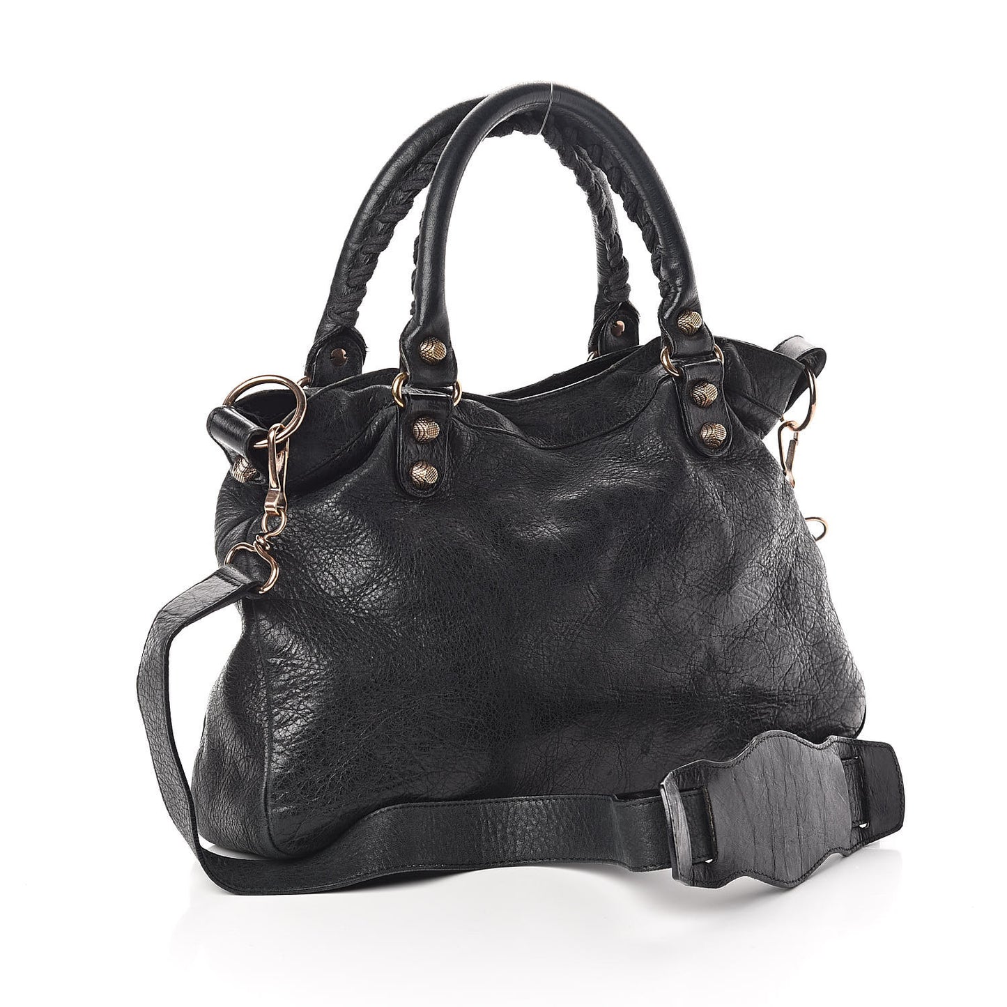 Agneau Giant 12 Rose Gold Hardware Town Black