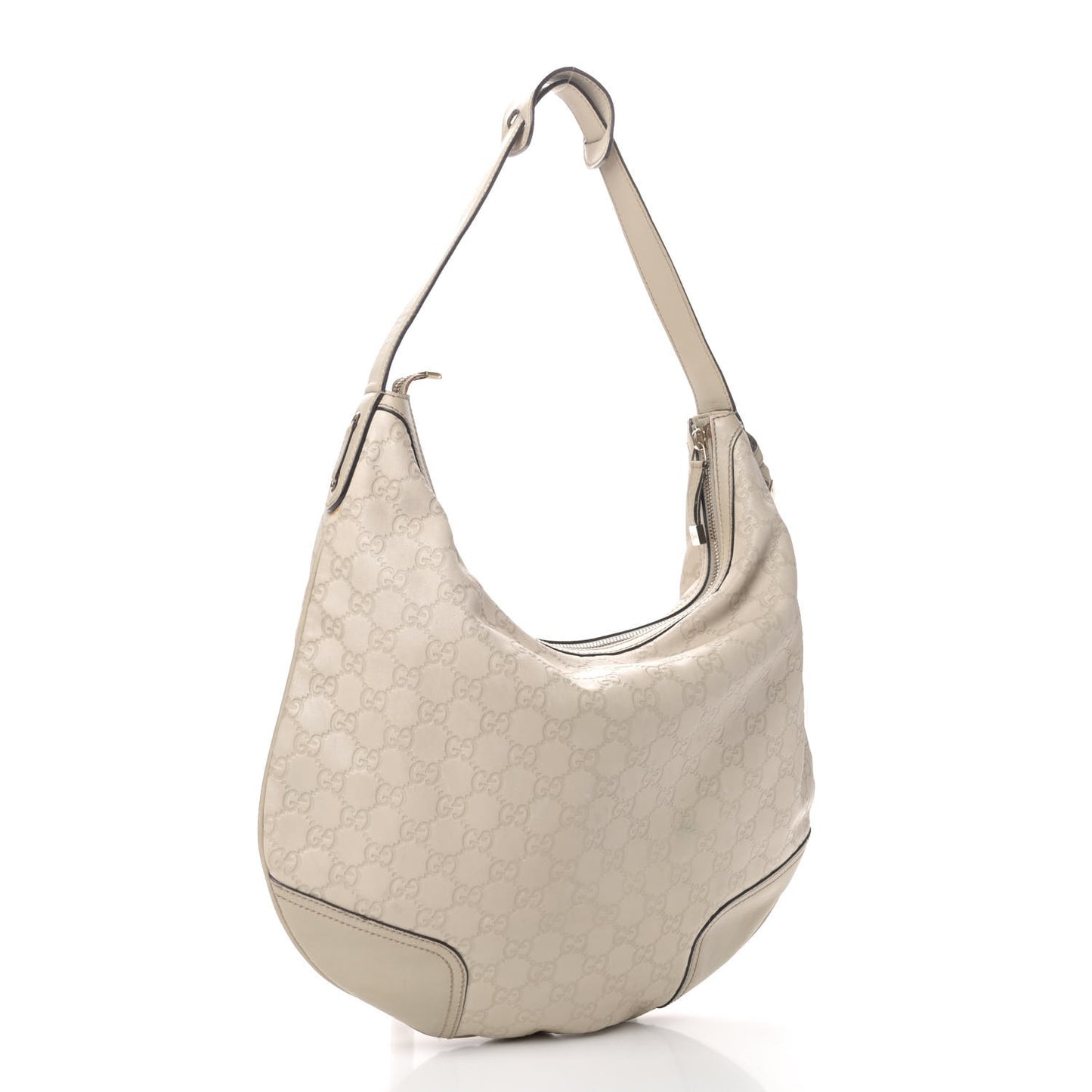 Guccissima Large Princy Hobo Off White