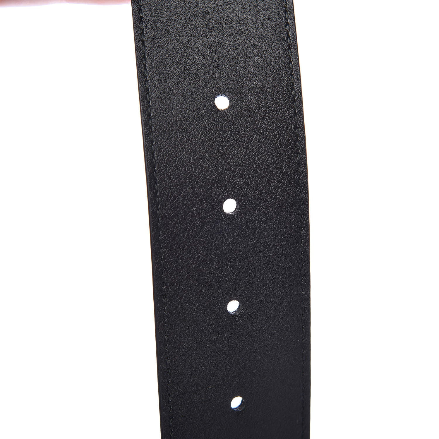 Gucci Textured Calfskin Double G 40mm Belt 115 46 Black 6 of 6
