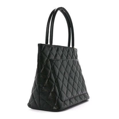 Chanel Caviar Quilted Medallion Tote Black 2 of 10