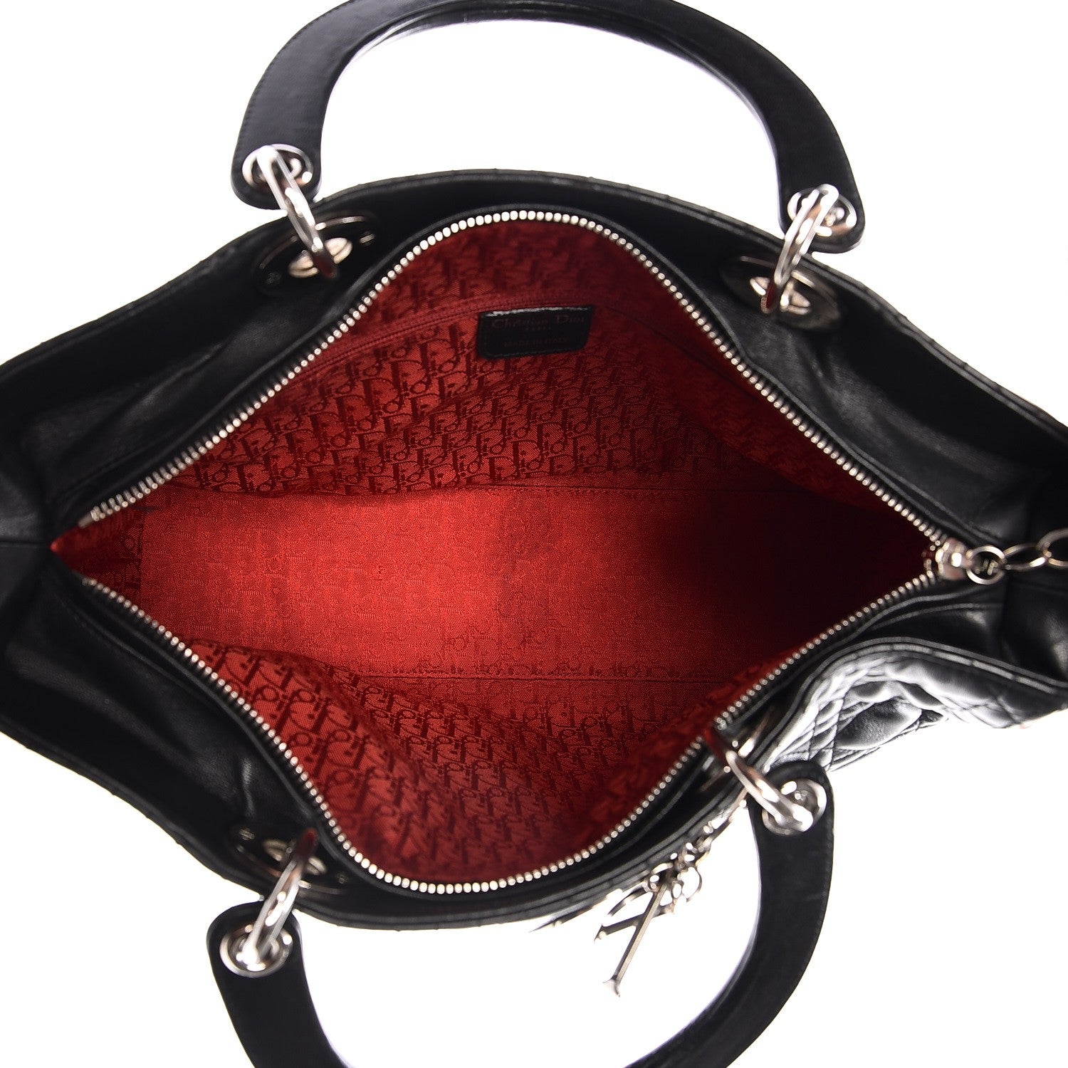 Christian Dior Lambskin Cannage Large Lady Dior Black 5 of 18