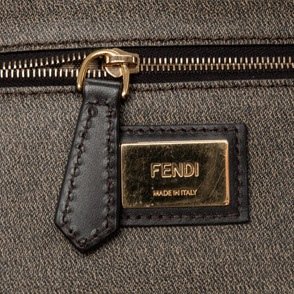 Fendi Zucca Spalmati Medium Roll Tote Tobacco Moro 6 of 8