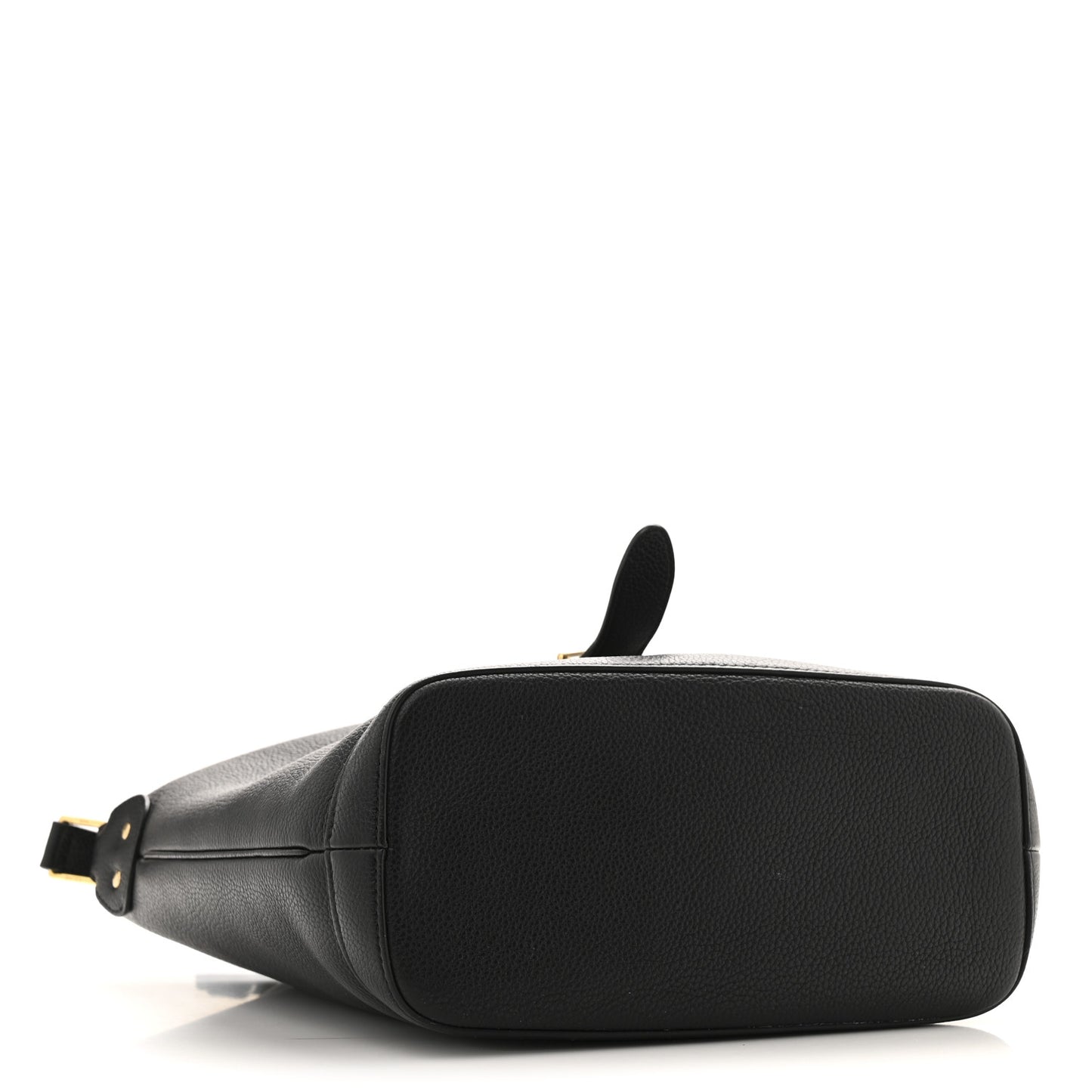 Soft Grained Calfskin Medium Bucket Bag Black