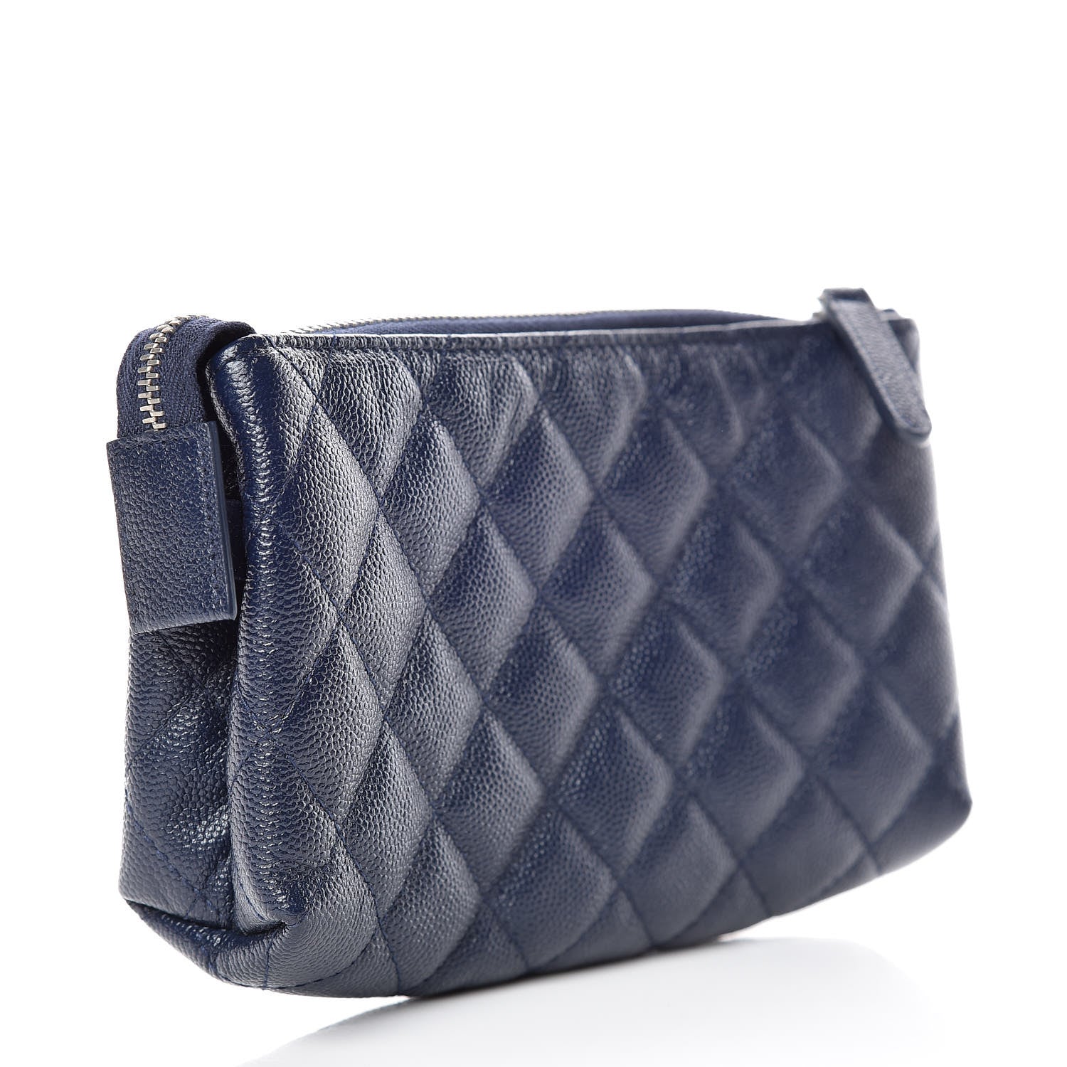 Chanel Caviar Quilted Small Pouch Navy 3 of 10