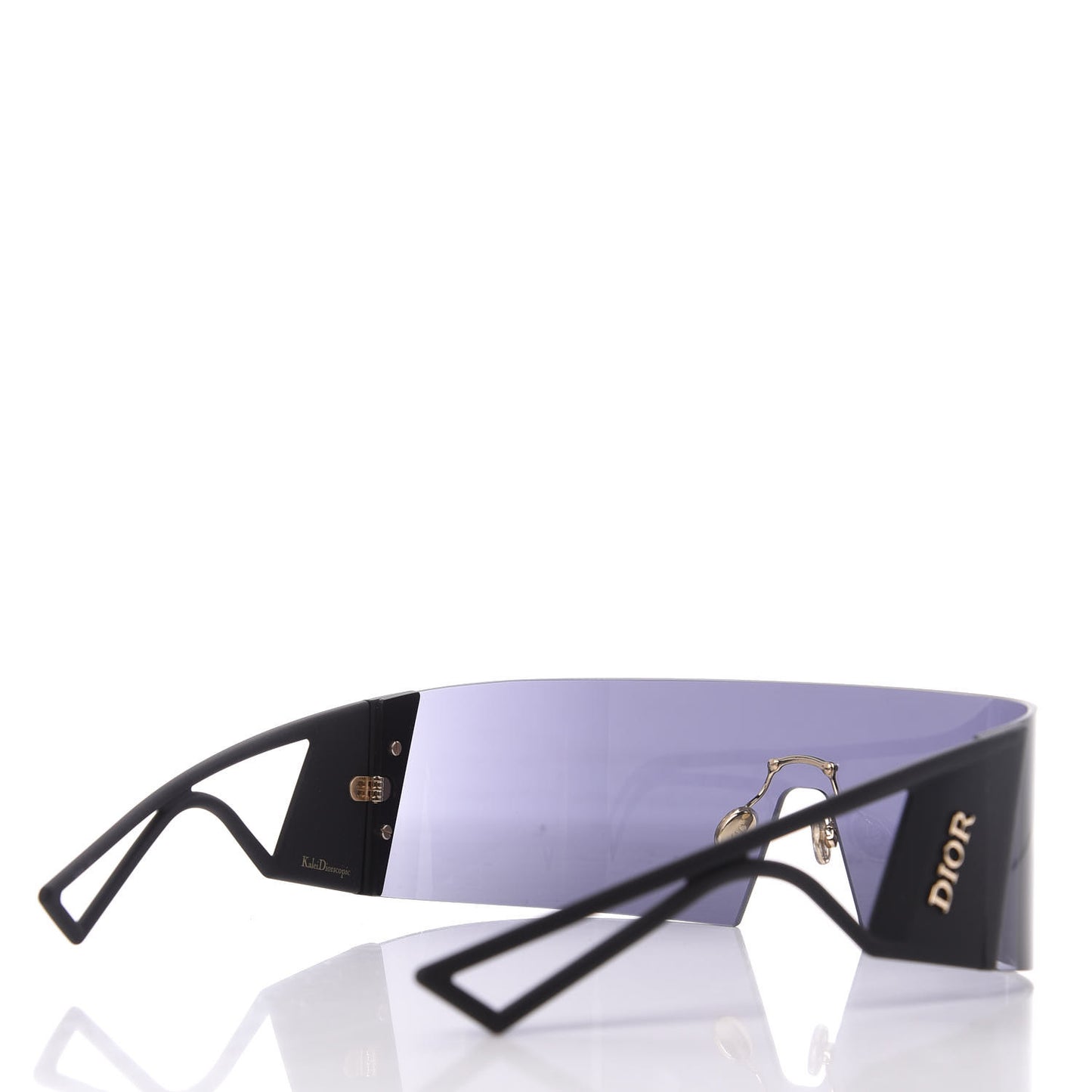 Acetate Mirrored KaleiDiorscopic Sunglasses Black