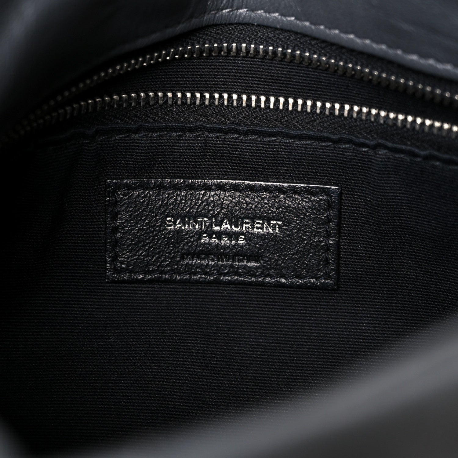 Saint Laurent Lambskin Quilted Small Loulou Puffer Monogram Chain Satchel Storm 7 of 11