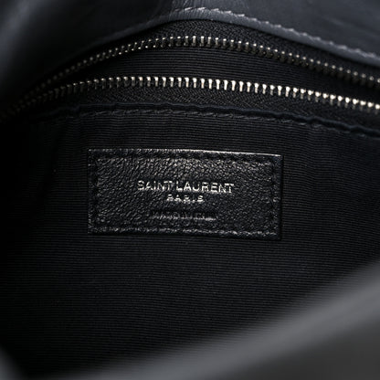 Saint Laurent Lambskin Quilted Small Loulou Puffer Monogram Chain Satchel Storm 7 of 11