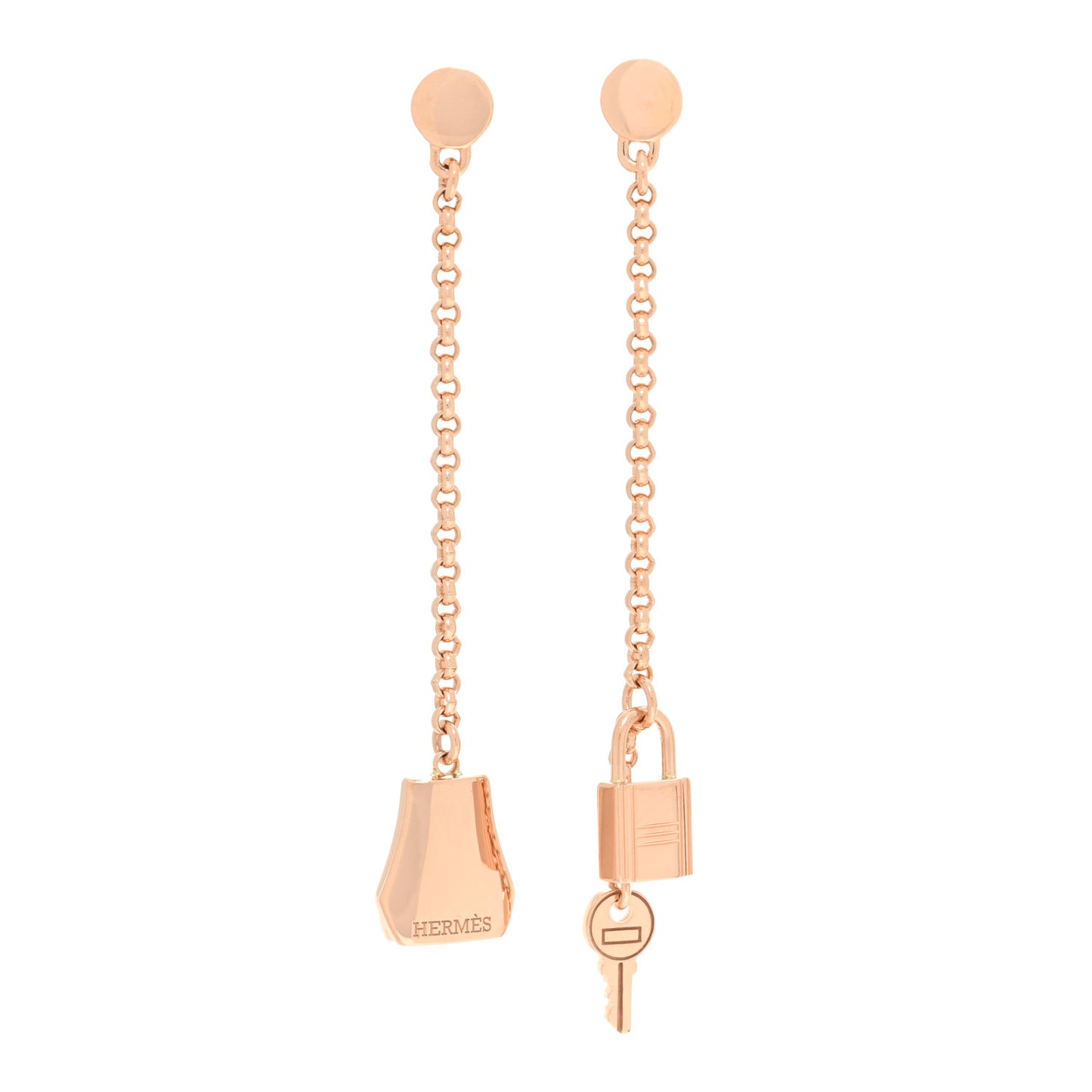 18K Rose Gold Kelly Clochette Earrings