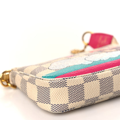 Louis Vuitton Damier Azur 2015 Christmas Animation Mini Pochette Accessories 8 of 9