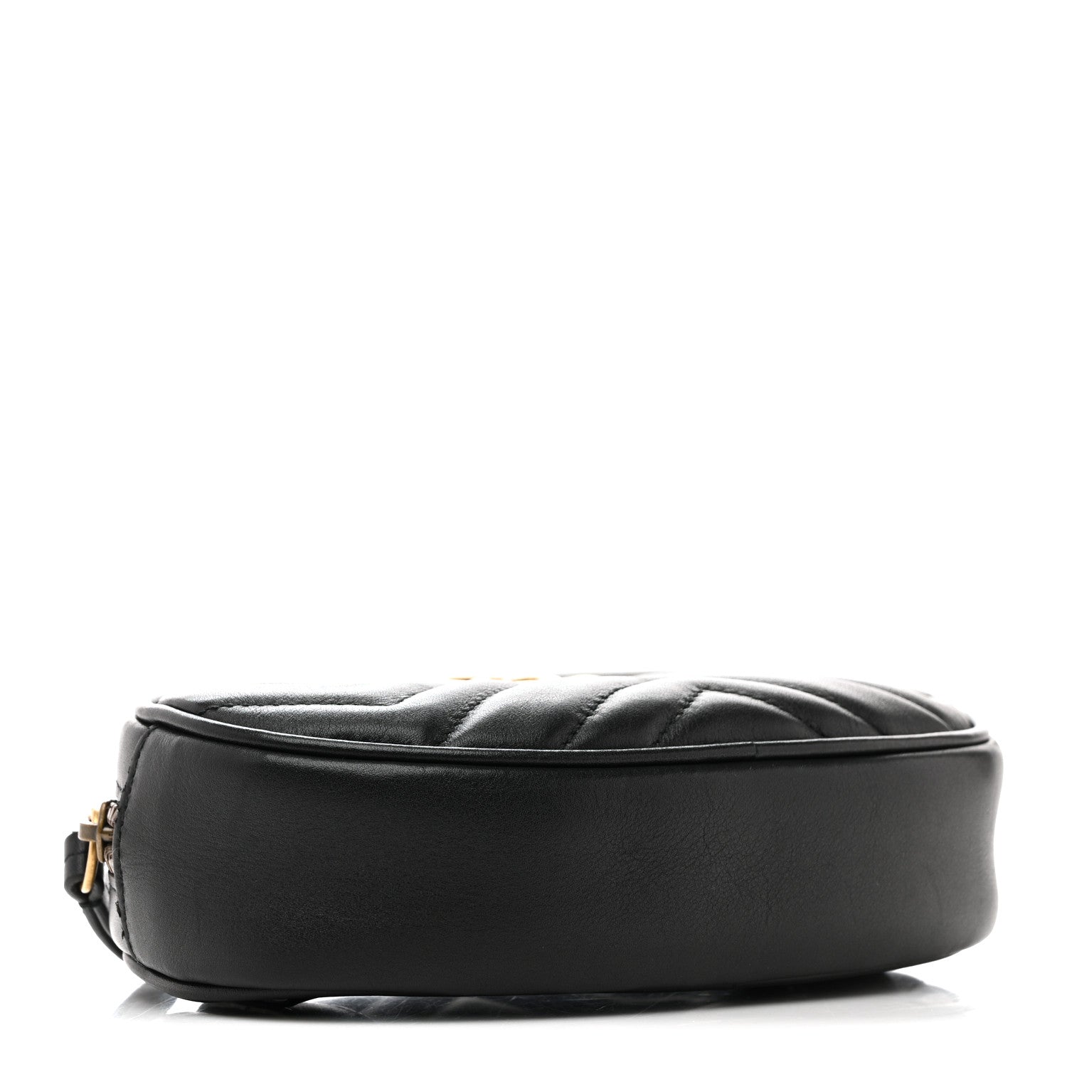 Gucci Calfskin Matelasse GG Marmont Belt Bag 85 34 Black 4 of 14