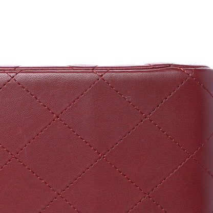 Chanel Lambskin Quilted Jumbo Double Flap Burgundy 14 of 16