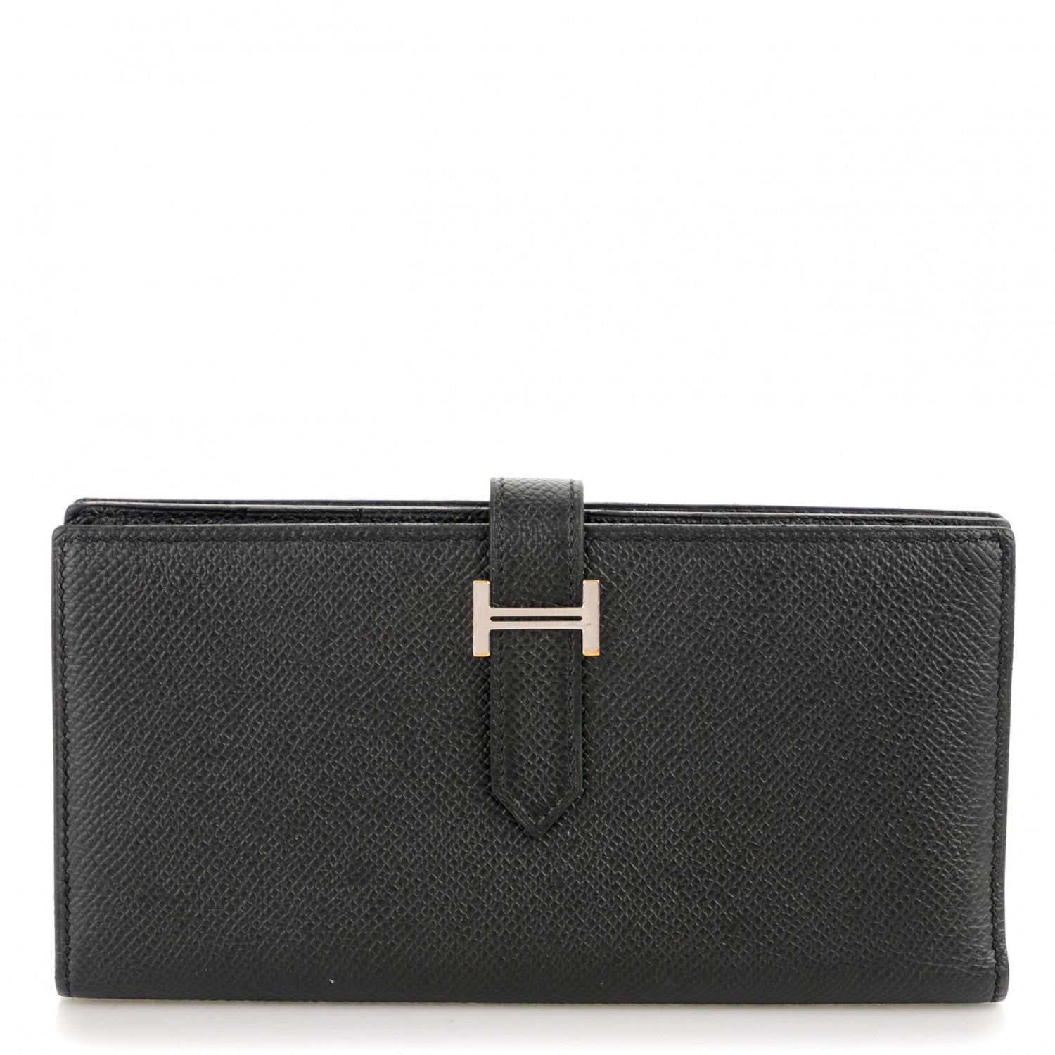 Hermes Epsom Bearn Gusset Wallet Black 1 of 6