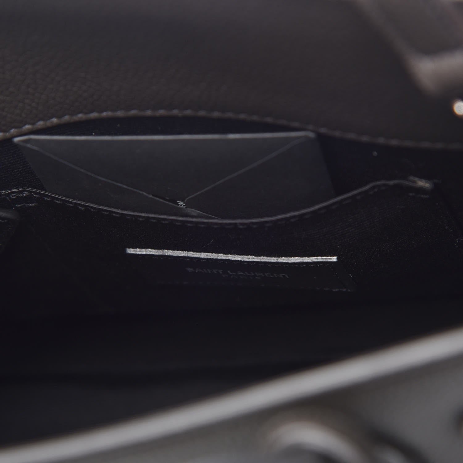 Saint Laurent Grained Calfskin Baby Sac De Jour Coal 6 of 12