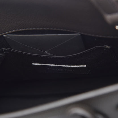 Saint Laurent Grained Calfskin Baby Sac De Jour Coal 6 of 12