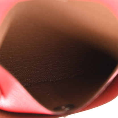 Hermes Chevre Mysore Bastia Verso Coin Purse Rose Texas Quebracho 6 of 8