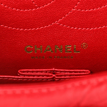 Chanel Aged Calfskin Quilted 2.55 Reissue 225 Flap Red 6 of 10