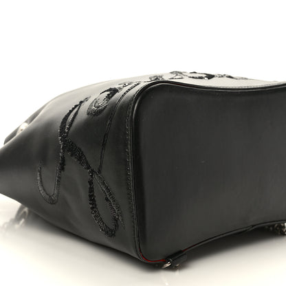 Christian Louboutin Calfskin Paris Marie Jane Logo Backpack Black 7 of 10
