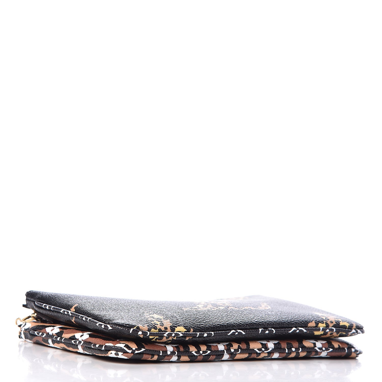 Louis Vuitton Monogram Giant Jungle Pochette Double Zip Black 4 of 10