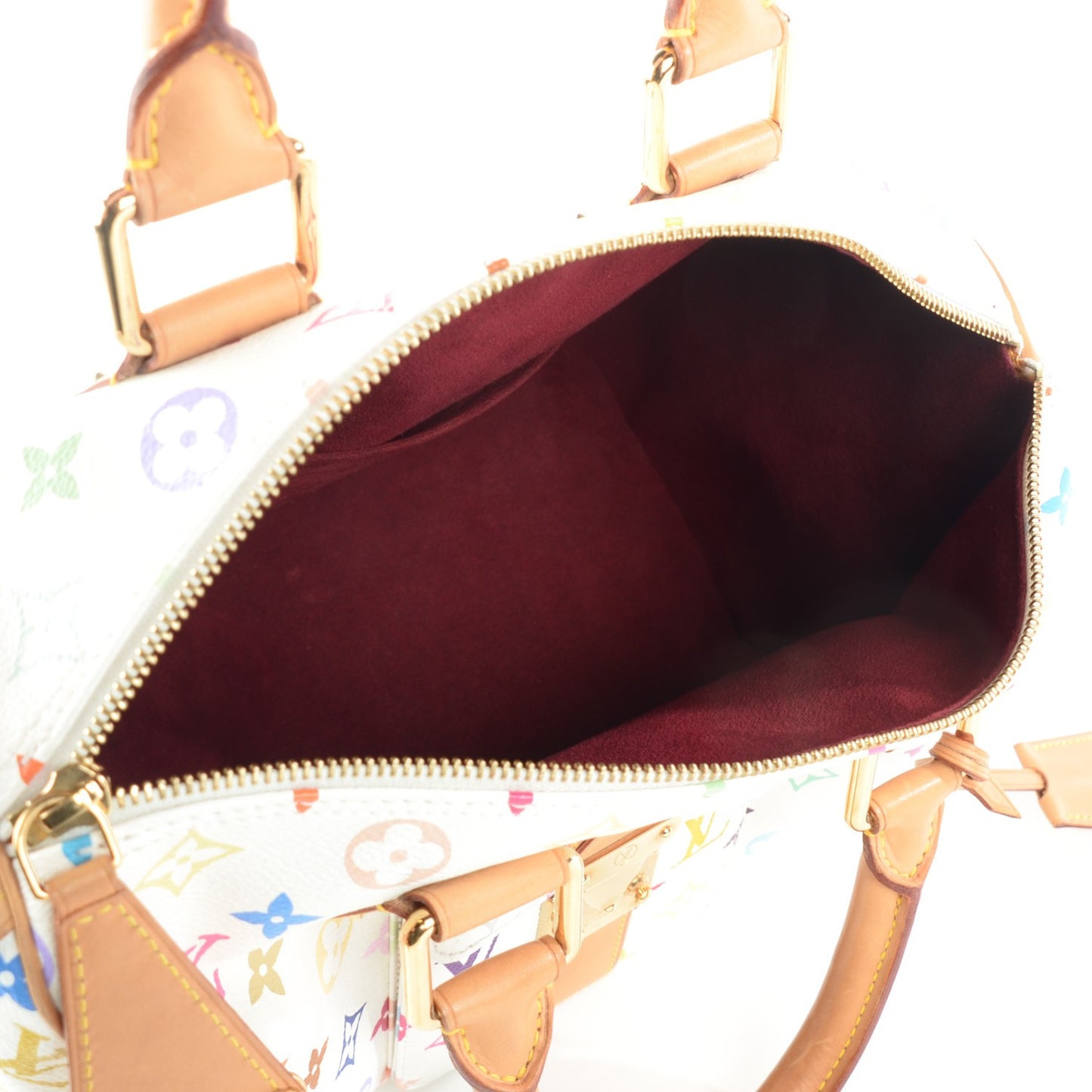 Monogram Multicolor Speedy 30 White