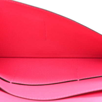 Hermes Evercolor Laque Dogon Duo Wallet Rose Mexico 6 of 11