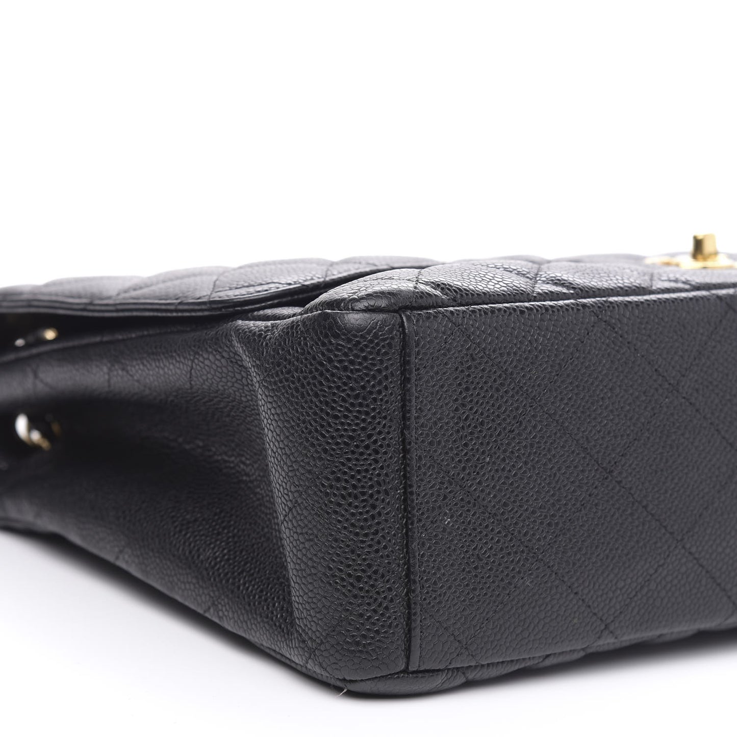 Caviar Quilted Maxi Single Flap Black