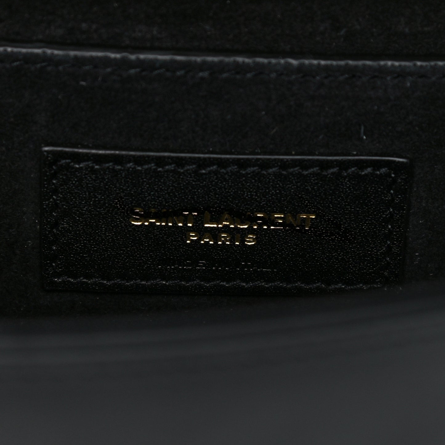 Calfskin Small Classic Monogram Kate Tassel Satchel Black