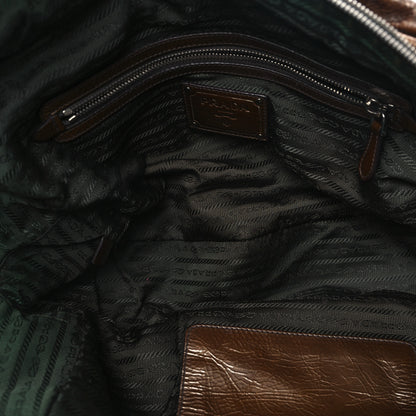 Prada Vernice Sfumaya Satchel Blond Mordore 5 of 13