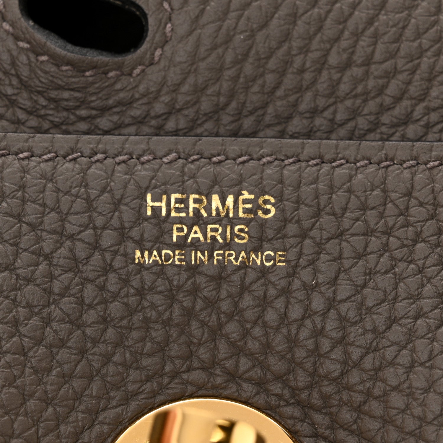Hermes Taurillon Clemence Lindy 30 Etain 6 of 11