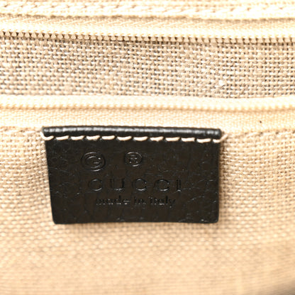 Gucci Dollar Calfskin Medium Interlocking G Top Handle Shoulder Bag Black 6 of 10