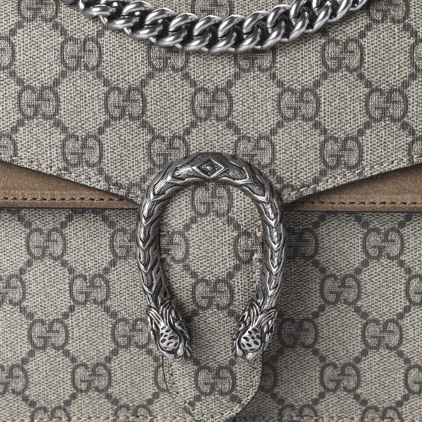 GG Supreme Monogram Mini Dionysus Shoulder Bag Taupe