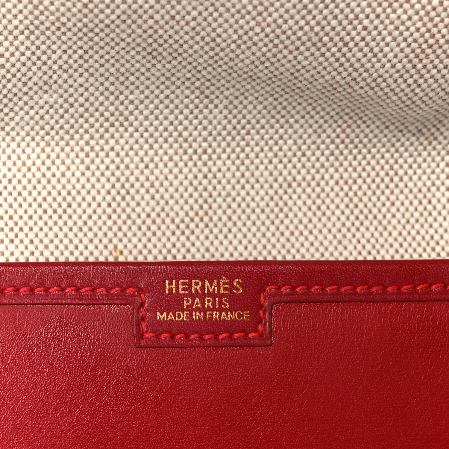 Hermes Courchevel Jige PM Clutch Rouge Vif 6 of 11