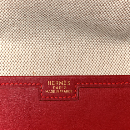 Hermes Veau Gulliver Jige PM Clutch Rouge Vif 6 of 11