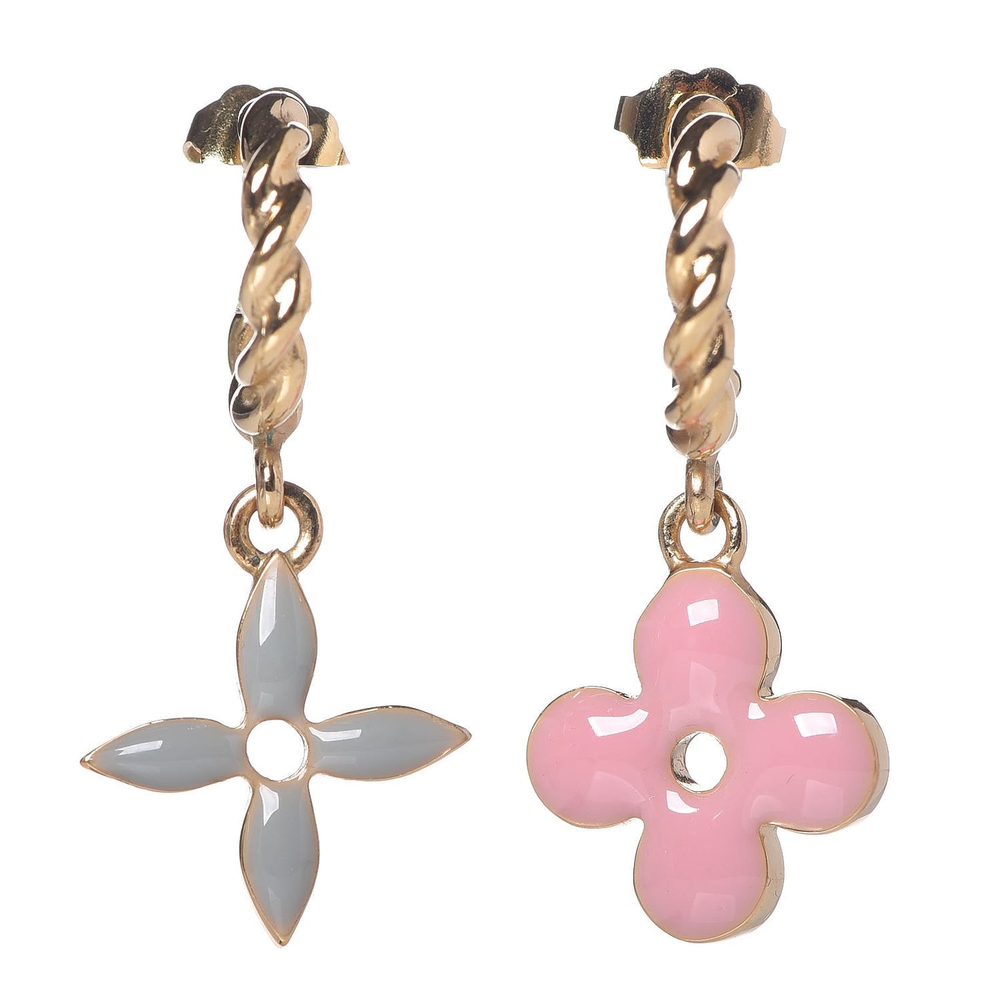 Sweet Monogram Earrings Gold